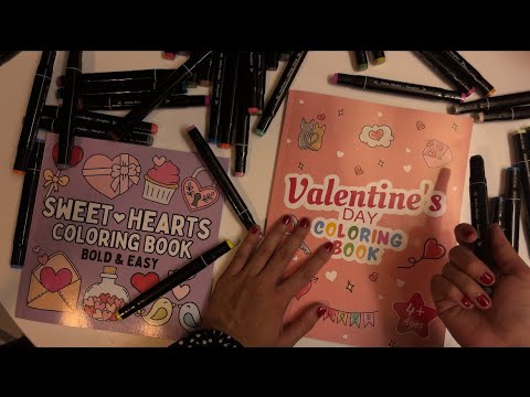 ASMR coloring with alcohol markers