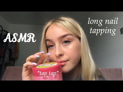 ASMR | Close up ~LONG NAILS~ tapping and lid sounds 💅🏼