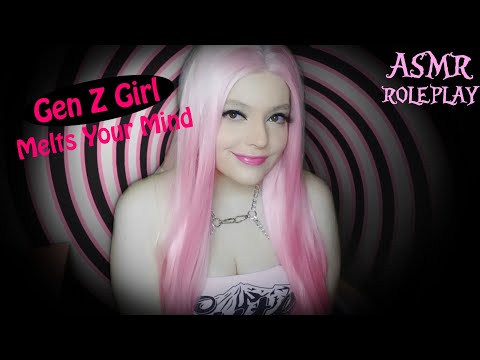 ASMR Roleplay | Gen Z Girl Melts Your Mind (hypnosis & reverb)