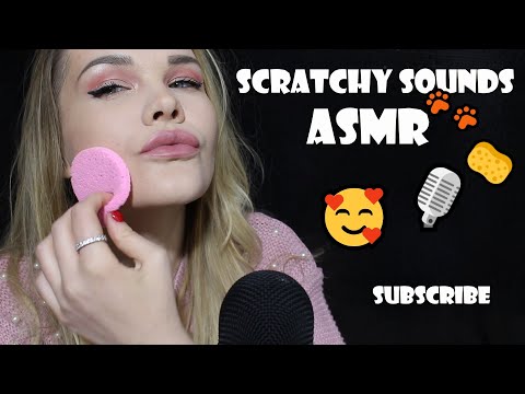 Scratchy ASMR 💖 Sponge on Mic Sounds 🧽🎙️