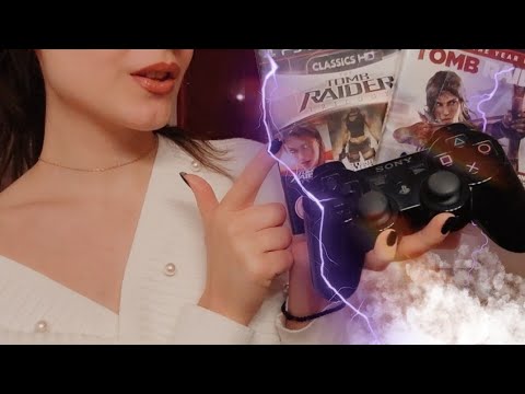 Greek ASMR - Παίζουμε;... Layered Mouth Sounds, Tapping & Gameplay (Tomb Raider)