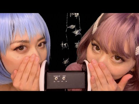【ASMR】Twins Eating Your Ear! 音フェチ 耳を食べる音