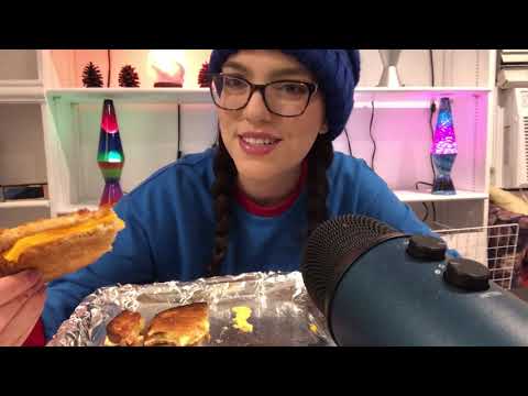 ASMR TRYING 3 TYPES OF GRILLED CHEESE [VEGAN] 🧀🧀