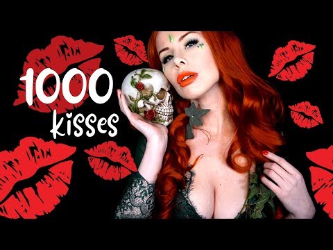 ASMR ❤️ 1000 Kisses 💋 Poison Ivy Cosplay 😈💚 Sennheiser MKH416 🎤