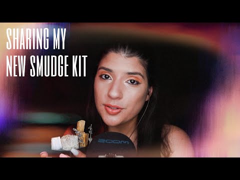 ASMR CLEANSING YOU WITH SAGE - | Sharing my new smudge kit