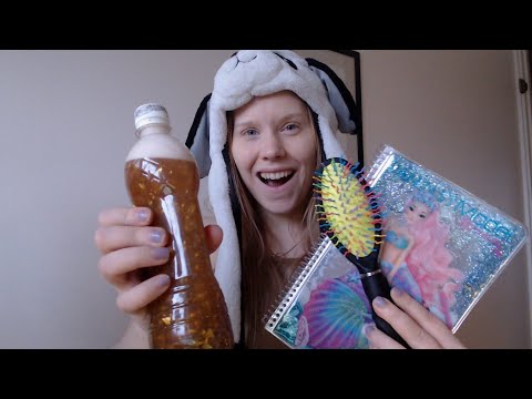 ASMR - Making sounds with the stuff my nieces gave me