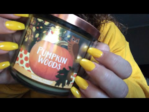 {asmr} fast tapping and scratching on candles // no talking