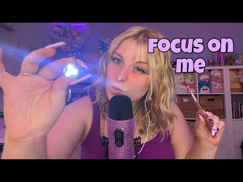 ASMR fast and aggressive follow my directions, answer my questions, and focus on me! ✨🔍 💜