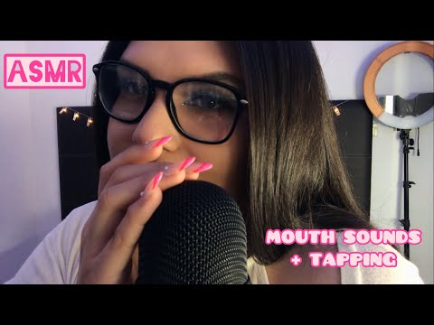 ASMR 🌸 MOUTH SOUNDS + TAPPING [NO TALKING]
