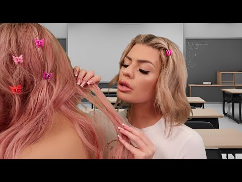 ASMR popular girl with NO boundaries plays with your hair 💕 (roleplay)