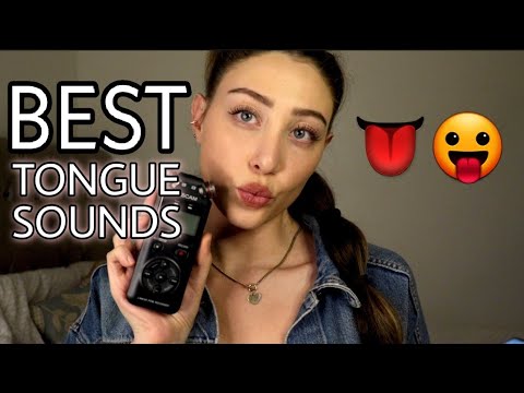 ASMR BEST AND TINGLIEST TONGUE SOUNDS & MOUTH SOUNDS / tascam fast and slow