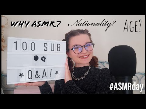 Get to know me during ASMR day! (100 subscribers Q&A special) | Praliene ASMR 🍫