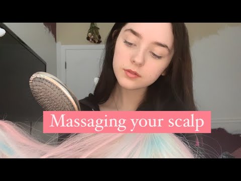 ASMR| relaxing head massage and hair scratching