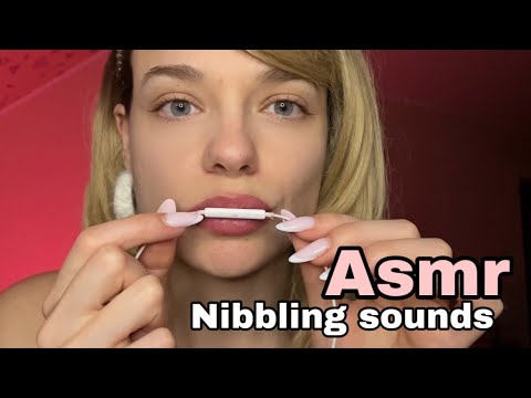 ASMR - nibbling | lipping | biting | kissing sounds 🥰