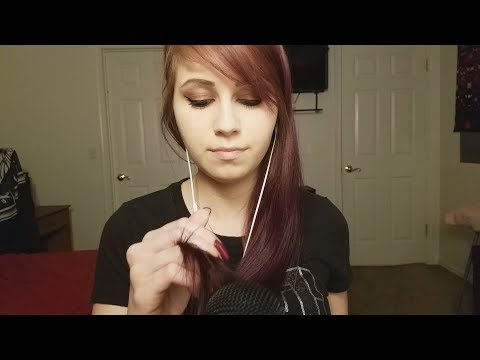 ASMR | Mic Brushing With My Hair With & Without Windscreen | No Talking