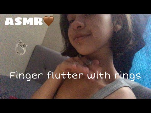 ASMR| Finger Fluttering With Rings