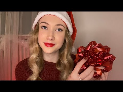 ASMR Unwrapping Christmas Triggers (Crinkles, Tapping)