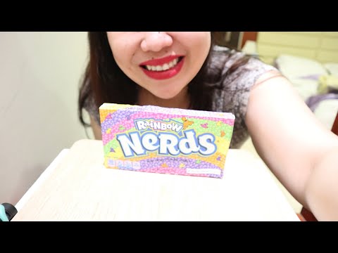 ASMR RAINBOW NERDS CANDY MUKBANG