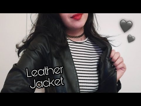 ASMR Leather Jacket Sounds For Sleep 🖤