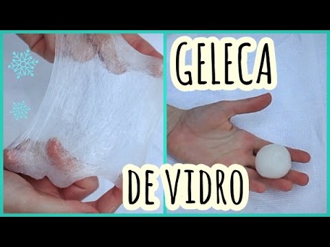 DIY: AMOEBA DE VIDRO TRANSPARENTE E PULA PULA!  (CRYSTAL CLEAR SLIME, Liquid glass) ❄️