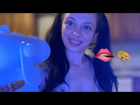 ASMR Spit Painting Your Face + NIBBLING 👄 WET Mouth Sounds
