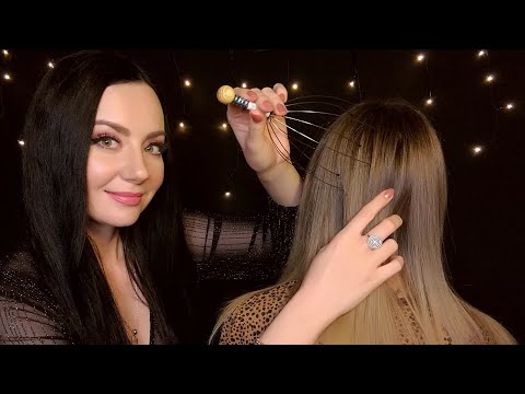 ASMR Scalp Massage and Hair Brushing on Real Person✨