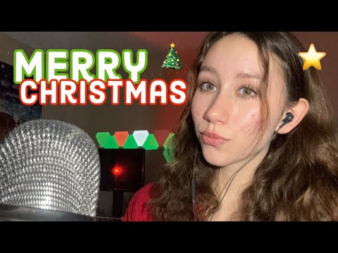 ASMR | merry christmas/happy holidays! (whisper ramble)
