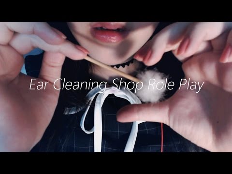 EN ES FR Sub [Korean ASMR 한국어] 정성스러운 귀청소 가게 Hard Earwax Ear Cleaning Shop Role Play 耳かき店