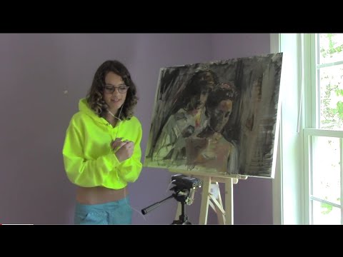 Soft Spoken ASMR Painting | Developing the Love Scene