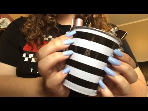 ASMR fast tapping on tin containers // no talking