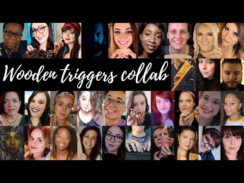 ASMR Wooden Triggers Collaboration | 35 ASMRtists! | 1.5 Hours+! | ALL THE WOOD!