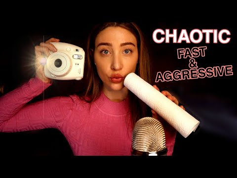 ASMR FAST AND AGGRESSIVE EVERYTHING 🥵 | TAPPING, MOUTH SOUNDS, MAKE UP APPLICATION