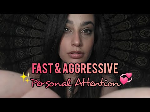 Fast & Aggressive ASMR Personal Attention (measuring, light triggers, lotion sounds +more)