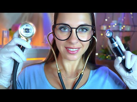 ASMR Sleep Relaxation at Sleep Clinic 💤 Cranial Nerve Examination and Ear Cleaning 💫 Whisper