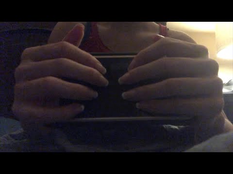 ASMR Tapping - iPhones, Nails, Book (Low Light)
