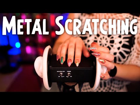 ASMR 3Dio Metal Scratching 💎 Mic Scratching, No Talking