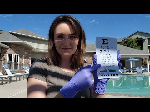 ASMR 3 minute eye exam 😴