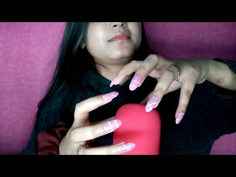 ASMR Fast & Aggressive Mic Scartching with Long Nail