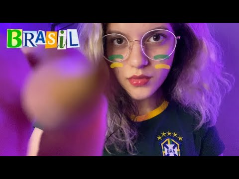 ASMR || TE ARRUMANDO PARA ASSISTIR O JOGO DO BRASIL 🇧🇷 Copa 2022