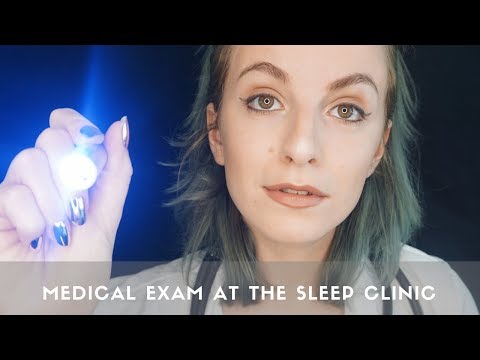 ASMR Roleplay 💤 Medical exam at the sleep clinic 🏥 (Follow the light, stethoscope, typing)