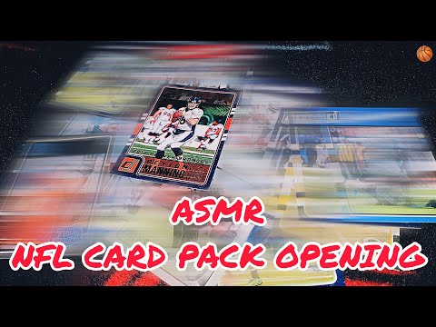 ASMR | NFL Card Pack Opening 🏈  (Whispering, Crinkle Sounds, Tapping)