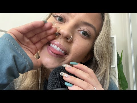 ASMR| Pretend Sucklng on Hard Candy Mouth Sounds- NO TALKING