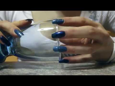 ASMR : many different tingles.....with blue glitter nail polish ♥