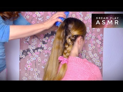 ★ASMR★ Relaxing Sister Hair Brushing, Hairplay, Head & Neck Massage | Dream Play ASMR