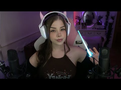 ASMR positive affirmations and light triggers