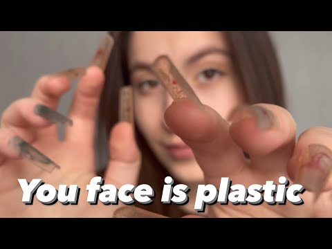 Asmr tapping on your plastic face