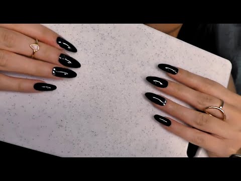 VERY TINGLY TAPPING & SCRATCHING W/LONG NAILS 🖤