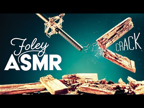 ASMR Foley 🎙WOOD CRACKING (No Talking)