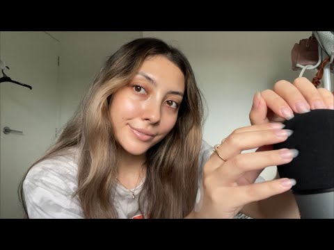 ASMR fast and aggressive mic scratching (volume down!!) ~ read description pls ~ | Whispered ❤️
