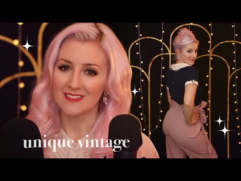 Unique Vintage Goodies- Try On Mini Haul! (ASMR soft spoken/whispering, binaural)